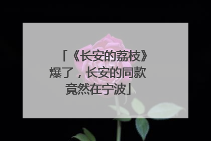 《长安的荔枝》爆了，长安的同款竟然在宁波