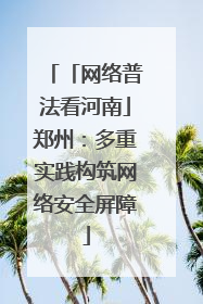 「网络普法看河南」郑州：多重实践构筑网络安全屏障