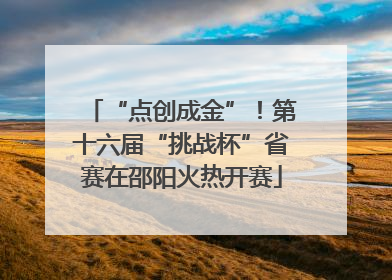 “点创成金”！第十六届“挑战杯”省赛在邵阳火热开赛