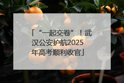 “一起交卷”！武汉公安护航2025年高考顺利收官