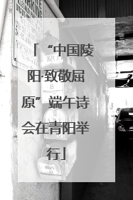“中国陵阳·致敬屈原”端午诗会在青阳举行
