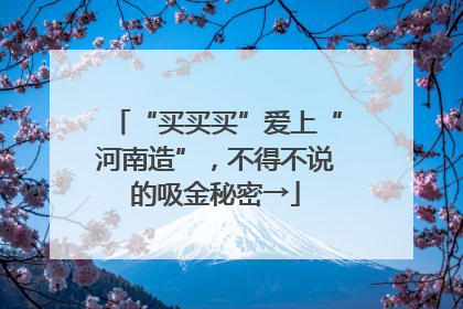 “买买买”爱上“河南造”，不得不说的吸金秘密→