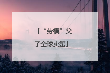 “劳模”父子全球卖蟹
