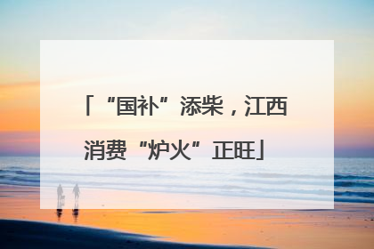 “国补”添柴，江西消费“炉火”正旺