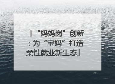 “妈妈岗”创新：为“宝妈”打造柔性就业新生态
