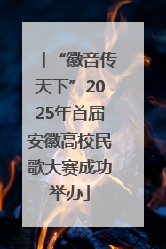 “徽音传天下”2025年首届安徽高校民歌大赛成功举办