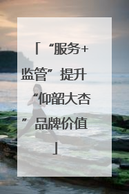 “服务+监管”提升“仰韶大杏”品牌价值