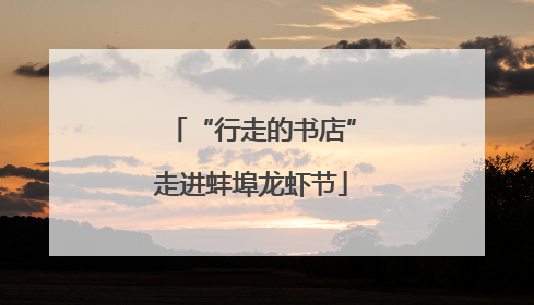 “行走的书店”走进蚌埠龙虾节