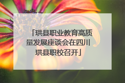 珙县职业教育高质量发展座谈会在四川珙县职校召开