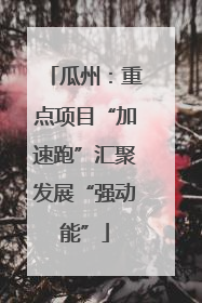 瓜州：重点项目“加速跑”汇聚发展“强动能”