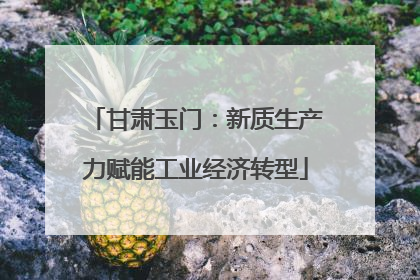 甘肃玉门：新质生产力赋能工业经济转型