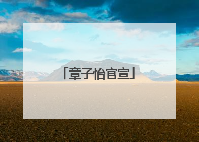 章子怡官宣