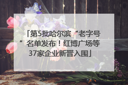 第5批哈尔滨“老字号”名单发布！红博广场等37家企业新晋入围