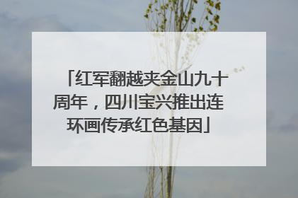红军翻越夹金山九十周年，四川宝兴推出连环画传承红色基因