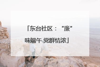 东台社区：“廉”味端午 党群情浓