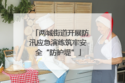 两城街道开展防汛应急演练筑牢安全“防护堤”