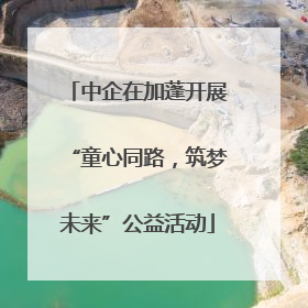 中企在加蓬开展“童心同路，筑梦未来”公益活动