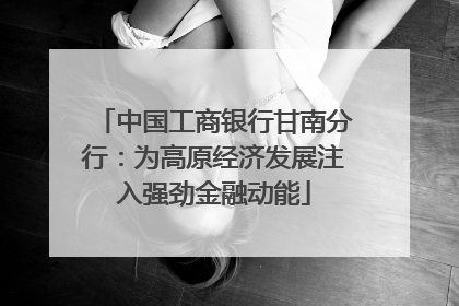 中国工商银行甘南分行：为高原经济发展注入强劲金融动能