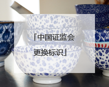中国证监会更换标识