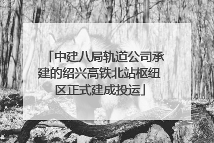 中建八局轨道公司承建的绍兴高铁北站枢纽区正式建成投运