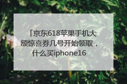 京东618苹果手机大额惊喜券几号开始领取，什么买iphone16最便宜，能降价多钱？
