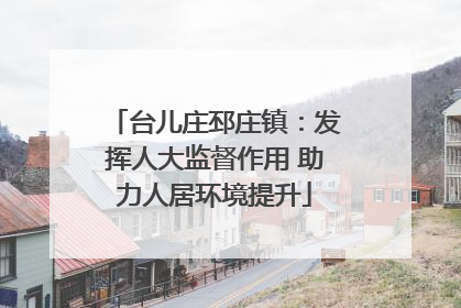 台儿庄邳庄镇：发挥人大监督作用 助力人居环境提升