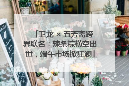 卫龙 × 五芳斋跨界联名：辣条粽横空出世，端午市场掀狂澜