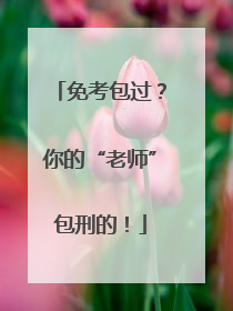 免考包过？你的“老师”包刑的！