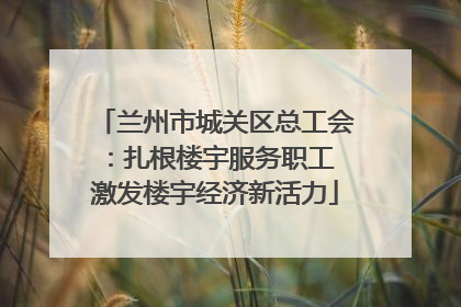 兰州市城关区总工会：扎根楼宇服务职工 激发楼宇经济新活力