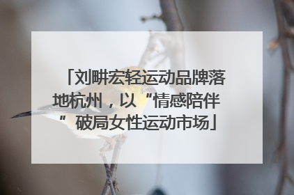 刘畊宏轻运动品牌落地杭州，以“情感陪伴”破局女性运动市场
