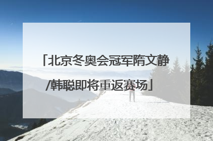 北京冬奥会冠军隋文静/韩聪即将重返赛场