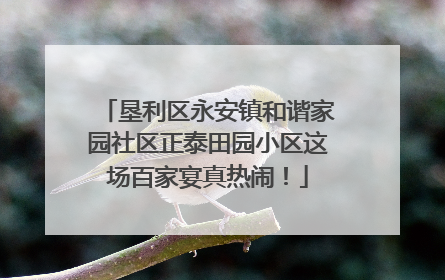 垦利区永安镇和谐家园社区正泰田园小区这场百家宴真热闹！