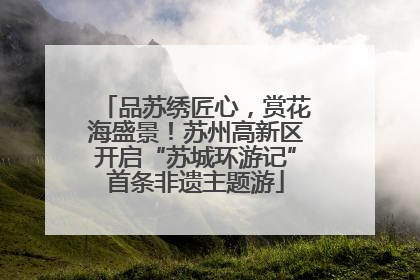 品苏绣匠心，赏花海盛景！苏州高新区开启“苏城环游记”首条非遗主题游
