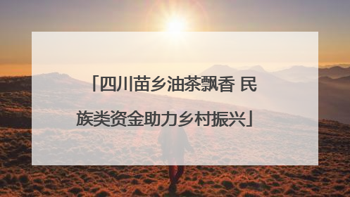 四川苗乡油茶飘香 民族类资金助力乡村振兴