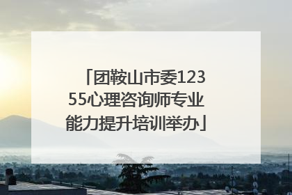 团鞍山市委12355心理咨询师专业能力提升培训举办