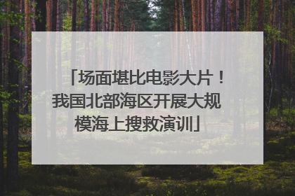 场面堪比电影大片！我国北部海区开展大规模海上搜救演训