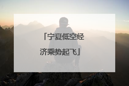 宁夏低空经济乘势起飞