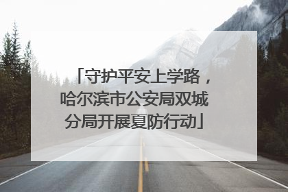守护平安上学路，哈尔滨市公安局双城分局开展夏防行动