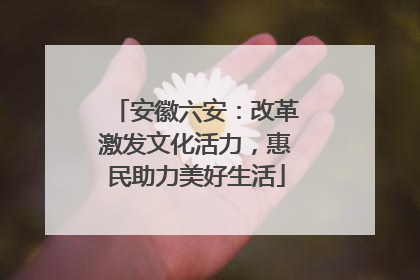 安徽六安：改革激发文化活力，惠民助力美好生活