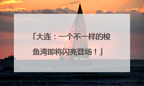 大连：一个不一样的梭鱼湾即将闪亮登场！
