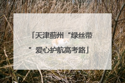 天津蓟州“绿丝带”爱心护航高考路