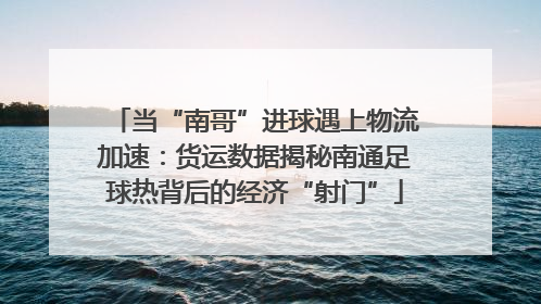 当“南哥”进球遇上物流加速：货运数据揭秘南通足球热背后的经济“射门”