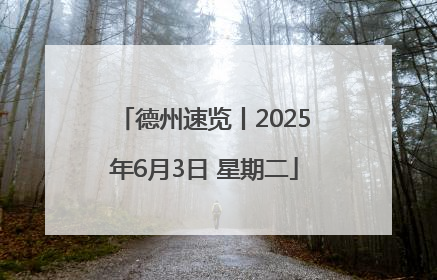 德州速览丨2025年6月3日 星期二