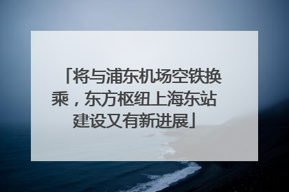 将与浦东机场空铁换乘，东方枢纽上海东站建设又有新进展