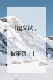 屠文斌，被重罚！
