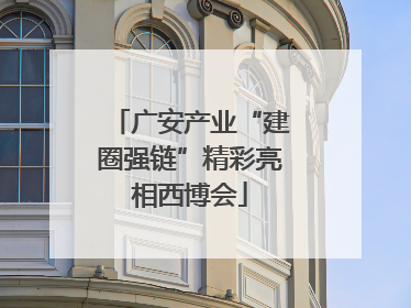 广安产业“建圈强链”精彩亮相西博会