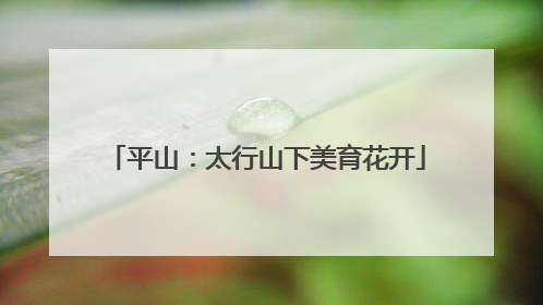 平山：太行山下美育花开