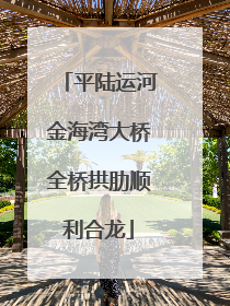 平陆运河金海湾大桥全桥拱肋顺利合龙