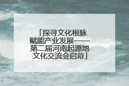 探寻文化根脉 赋能产业发展——第二届河南起源地文化交流会启幕
