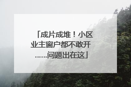 成片成堆！小区业主窗户都不敢开……问题出在这
